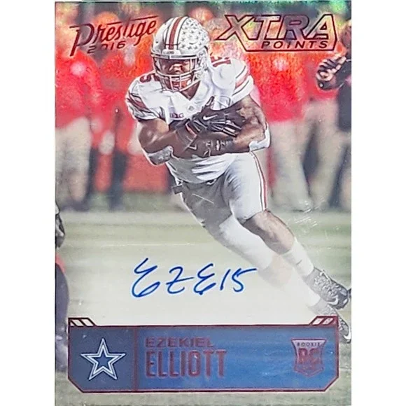 2016 Panini Prestige EZEKIEL ELLIOTT Rookie #EE Cowboys SGC Auto